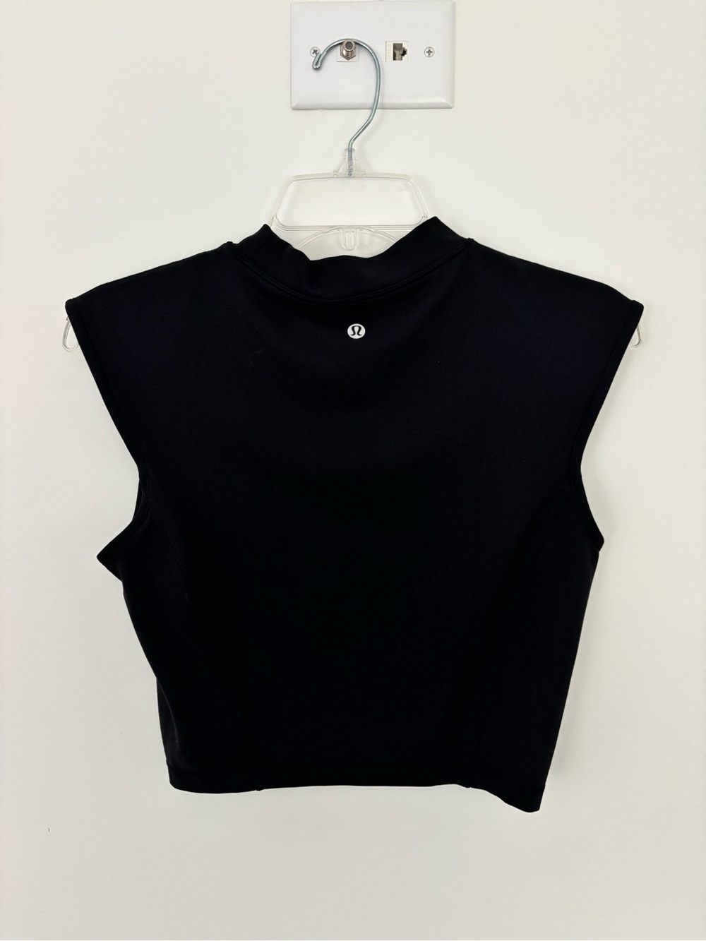 Lululemon black mock neck sleeveless crop top - Picture 3 of 4